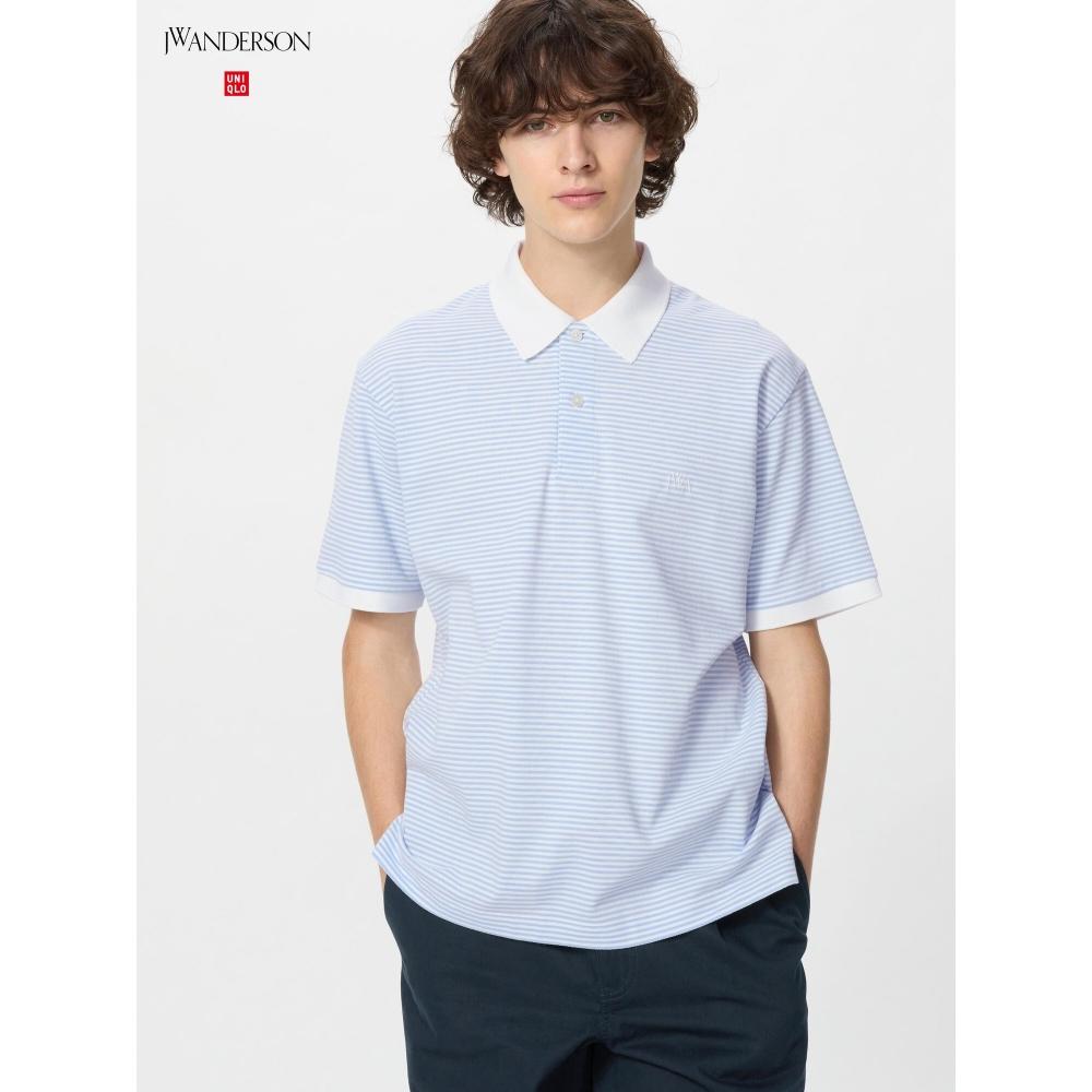 Uniqlo Dry Pique Stripe Polo Shirt Narrow – buy the best products