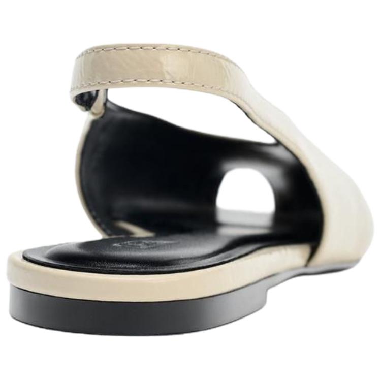 Zara Pu Retro Comfortable Casual Shoes 1.5Cm Women Shoes White 3599610850
