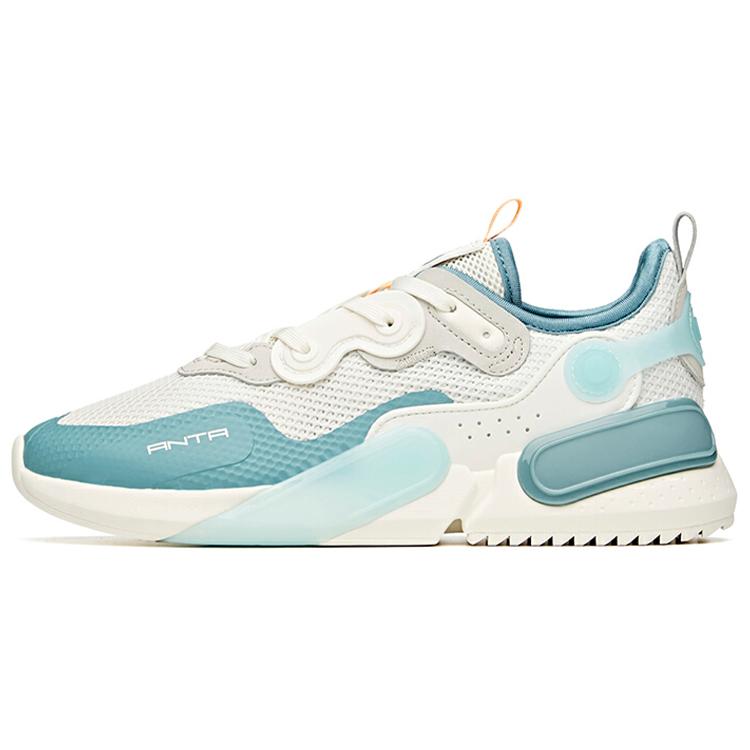 

Anta Life Collection Cushioning Anti-Slip Wear-Resistant Breathability Low-Top Casual Shoes Men s White Green Blue 112128800-2 42.5