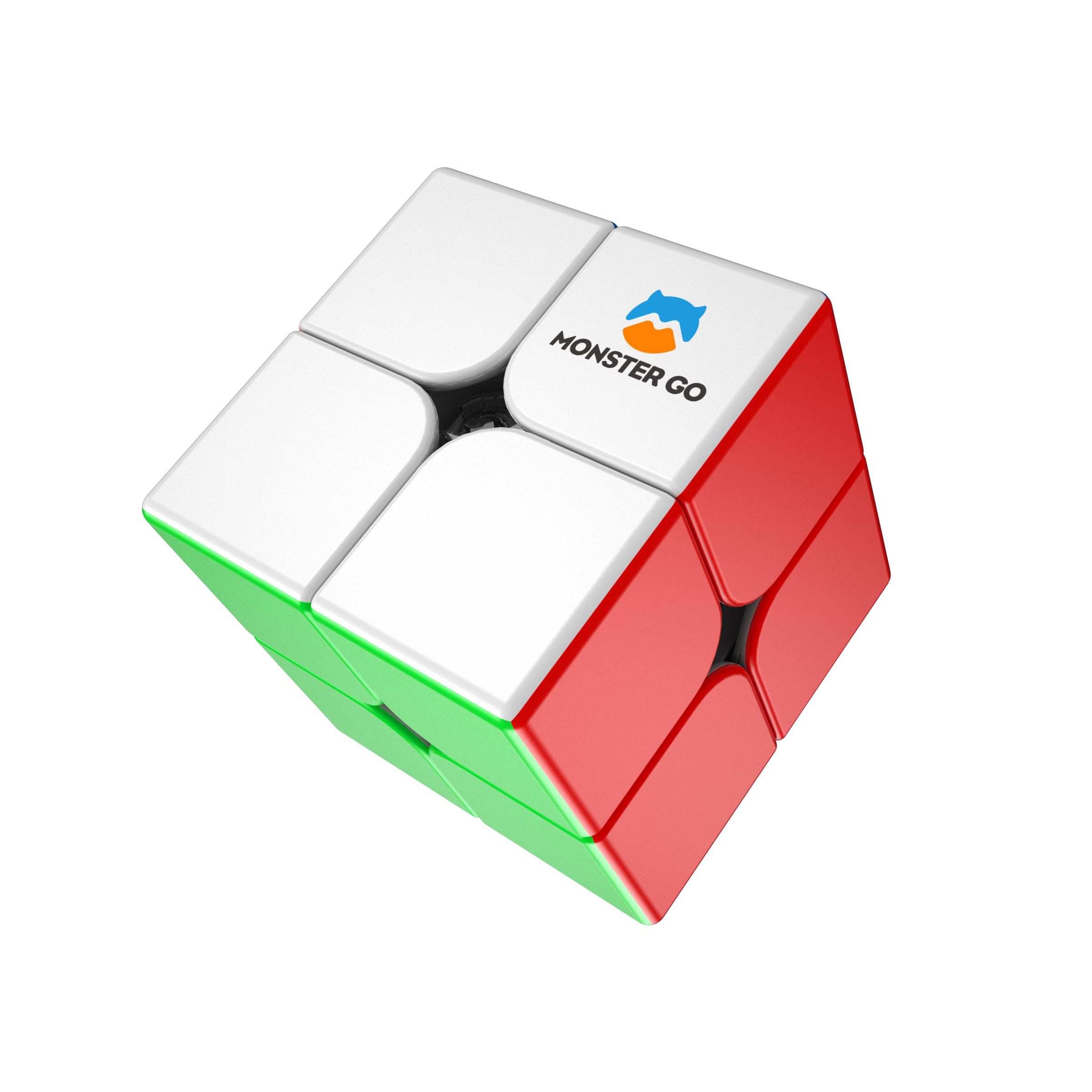 

GAN Monster Go 2x2 MG251 Standard Competition Cube, 2x2, Magnet-Free, GANCUBE, Competition Quality, International Standard Color Scheme, Stickerless