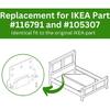 4Pcs/Set Rack for Skorva Midbeam Bed Monunting Brackets Fitting Screws Camper Conversion Brackets with 12Pc Screw Camping Parts