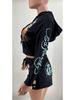 XH903 European & American Women's Spring/Summer 2024 Printed Fashion Casual Suit