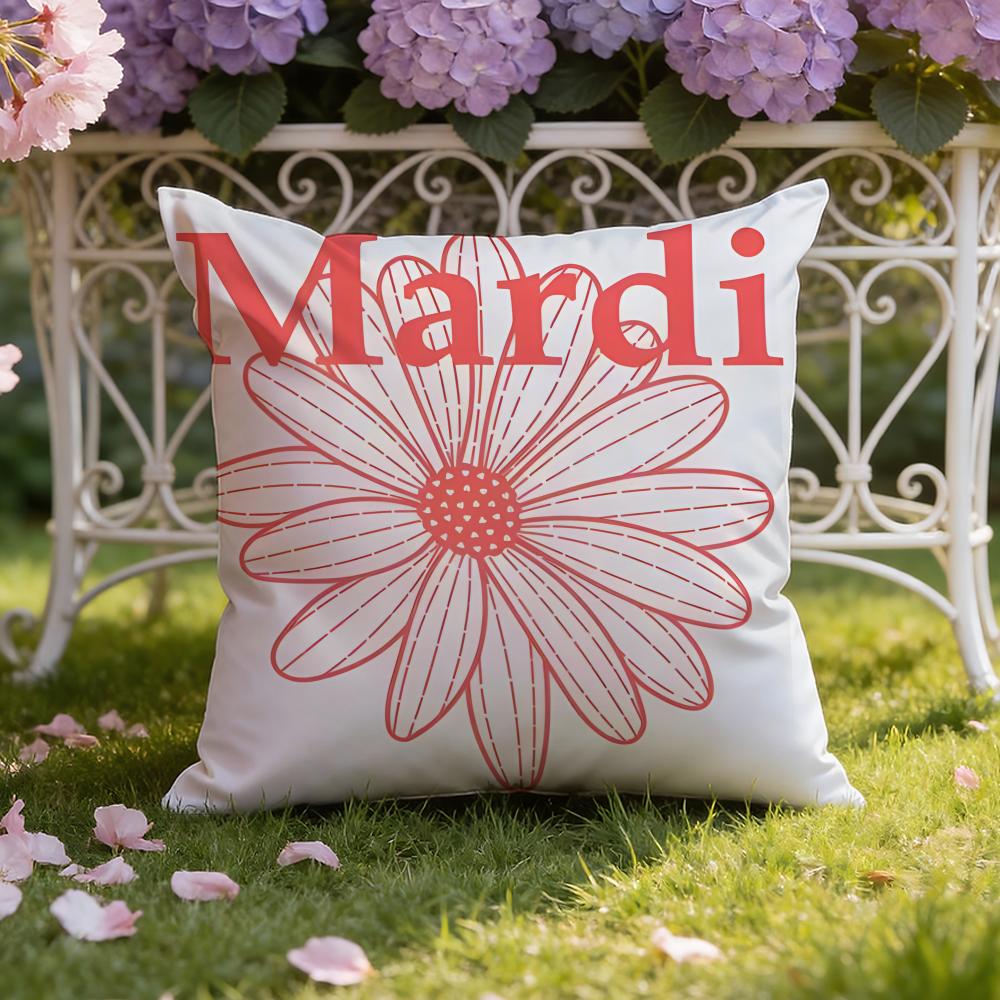 M-MardiS M-Mercredi Cushion Cover Home & Car Dual-Scene Pillow Cover: Reversible for Premium Comfort