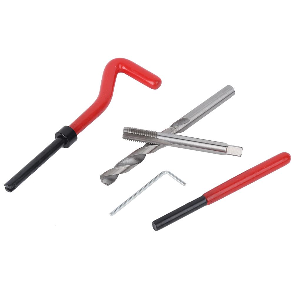 25pcs M8 Thread Repair Kit Thread Tap Drill Bit Damaged Threads Repair Tools