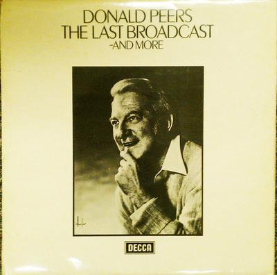 LP Schallplatte DONALD PEERS - Die letzte Sendung -Und mehr SKL5182 Decca 1974 UK Pop Gebraucht