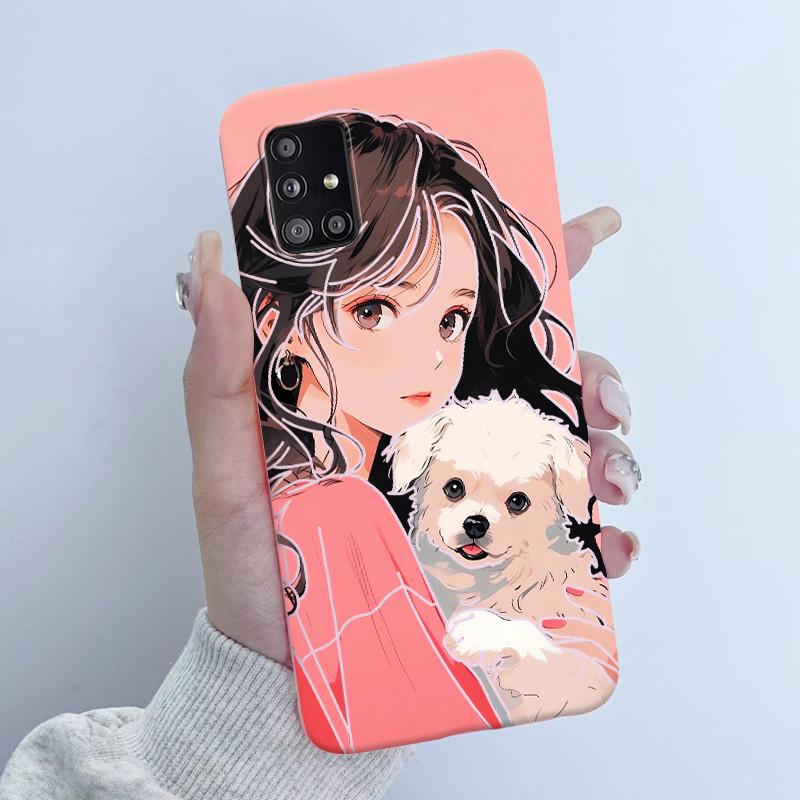 For Samsung Galaxy A51 A71 5G Phone Case Butterfly Girl Soft Silicone TPU Back Housing SM-A516B A516N A516V A716V A716U Covers