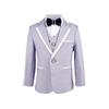 Autumn & Winter Boys' Three-Piece Suit: Handsome Blazer, Light-Colored for Baby's First Birthday/Flower Boy/Performance
