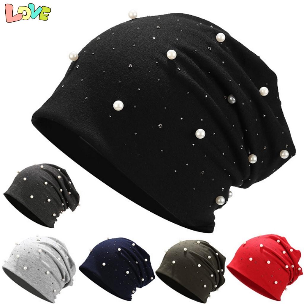 

БЕСПЛАТНАЯ женская модная однотонная жемчужная головная повязка, эластичный головной убор