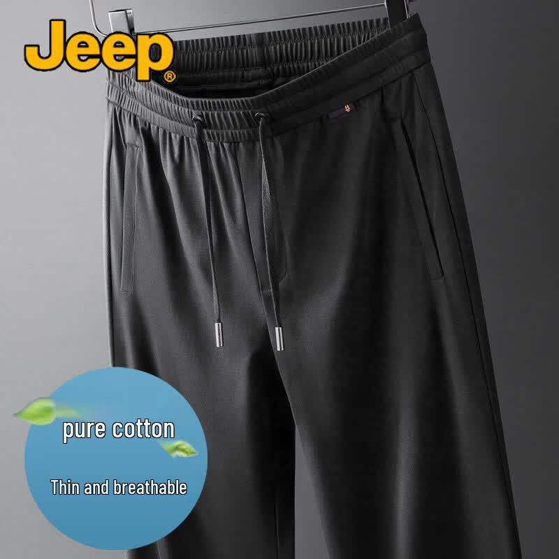 Мужские дышащие хлопковые повседневные брюки прямого кроя JEEP 2XL