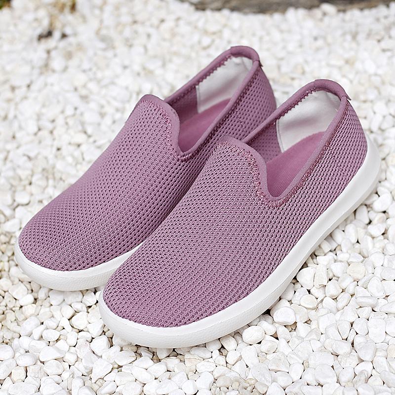 Fashion Anti-skid Casual Flats Shoes for Women Lightweight Slip-on Footwear Soft Comfort Wear-resistant Shoes Fashion Big Size 42
