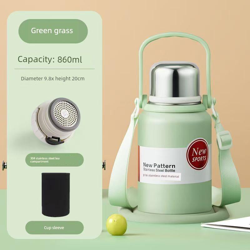 Stainless Steel 316 Large Capacity Vacuum Cup for Male and Female Students Good-looking Tea Cup Portable Car Outdoor Kettle