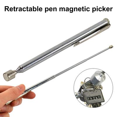 Magnetischer Picker, starker Magnetismus, teleskopisch verstellbar, flexibler Stiftclip, Schwanz, harte Tasche, magnetischer Pickup-Stick, Auto-Reparatur-Werkzeug