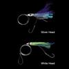 Fishing Tackle Squid Skirt Feather Lure long tail  String hook Tied up Saltwater Octopus Bait