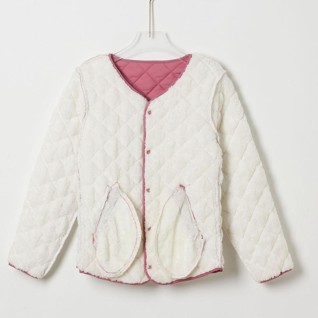 Ladies Thickened Warm Long-sleeved Cotton Liner Women's Home Cotton Clothing Cotton Clothing Padded One Sleeve with Hair 2152