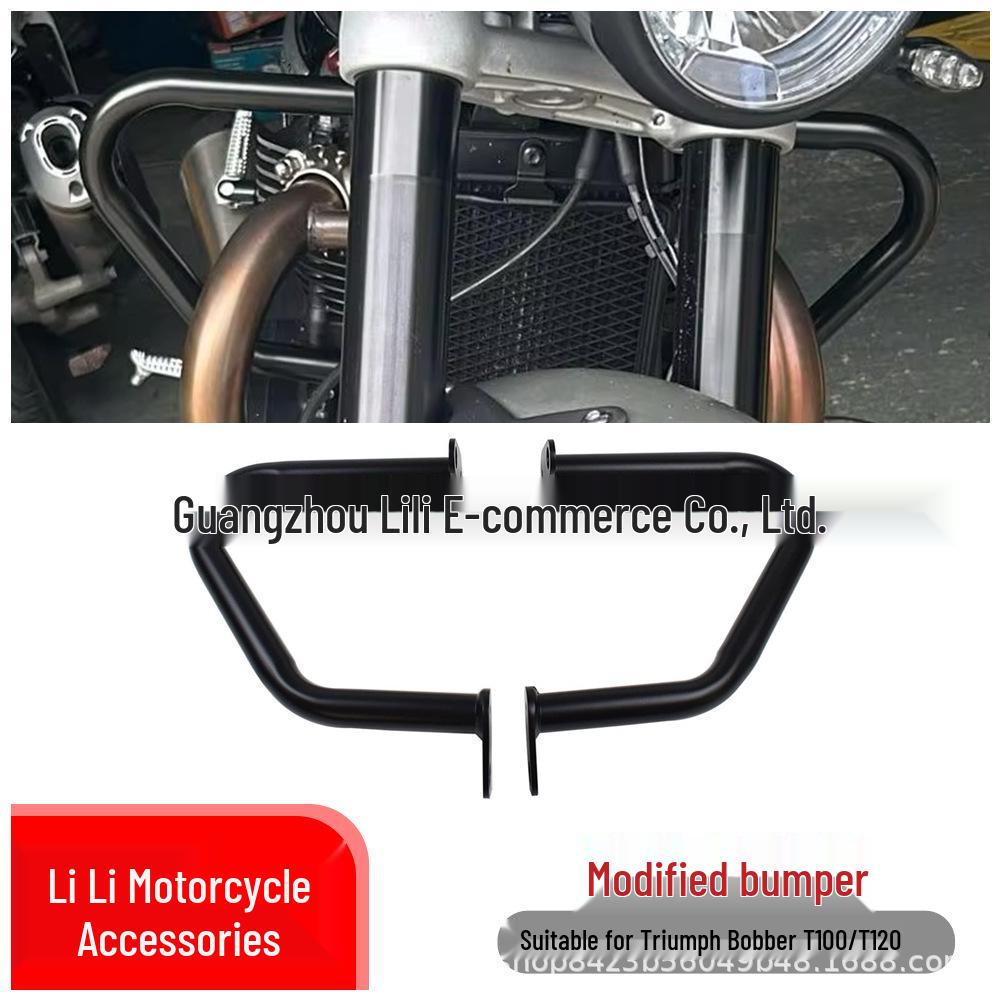 Triumph Street Twin/Bobber/T100/T120 Engine Crash Bars Black