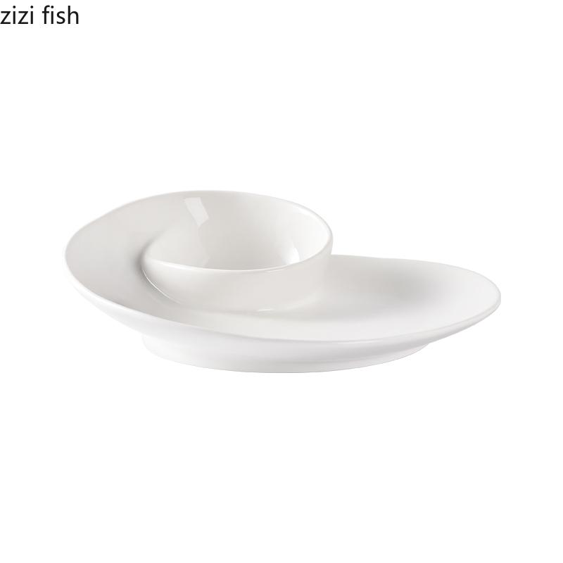Ceramic Dumpling Plate Dining Plates Seasoning Dish Sashimi Plate Sushi Plates Fruit Dish Salad Bowl Dessert Bowl Snack Tray