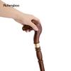 Camel Brown Wooden Fashion Walking Stick Decorative Vampire Cospaly Party Wood Walking Cane Halloween Mace Wand Crosier 94cm