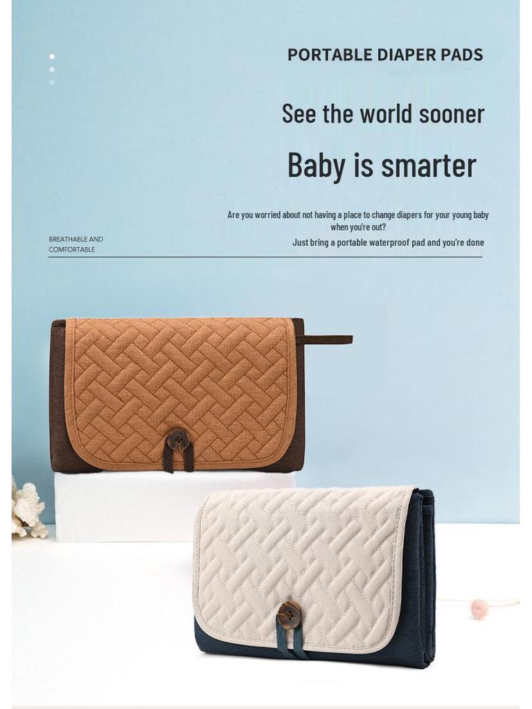 Portable Foldable Newborn Diaper Bag & Pad Combo