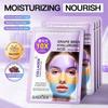 Collagen Grape Seed Hyaluronic Acid Tri-color Face Mask Hydrating Anti-Aging Brightening Skin Care