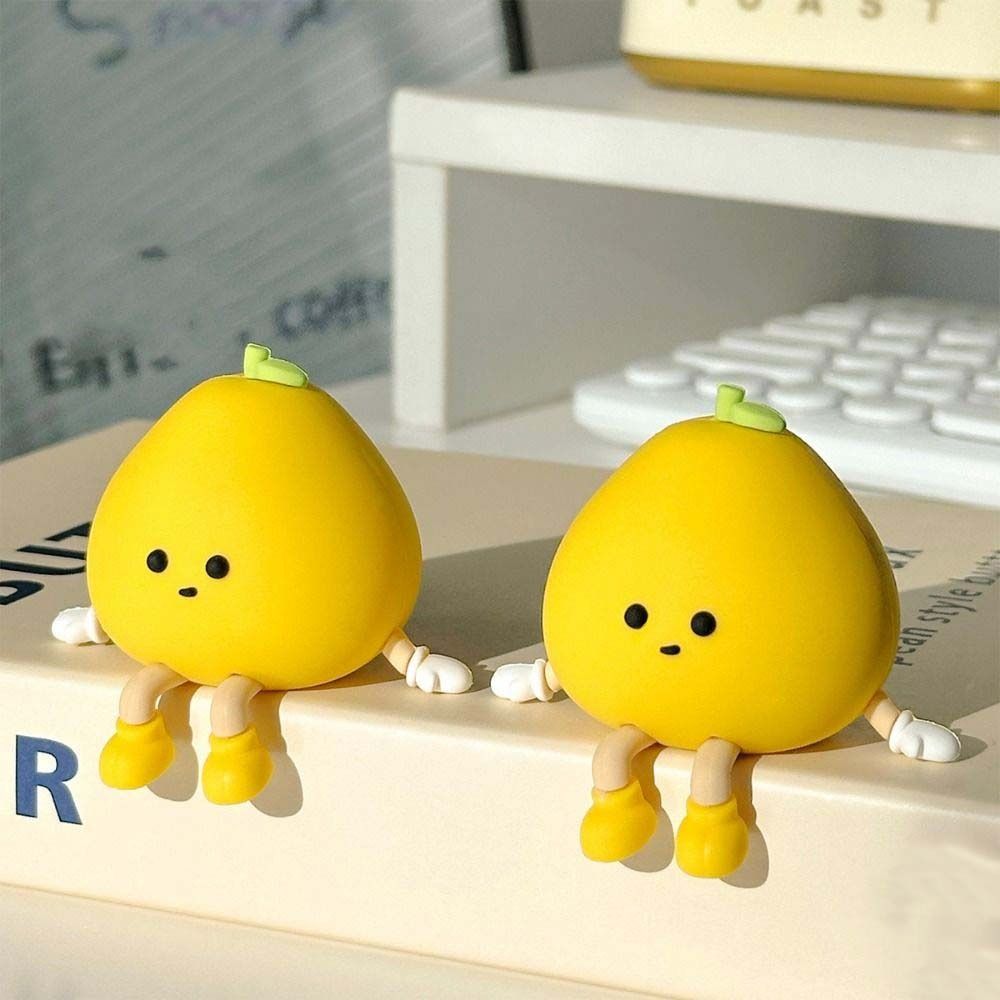 Miniature Mini Resin Doll Petite Cartoon Pomelo Ornaments Pomelo Ornament  Kids Gift