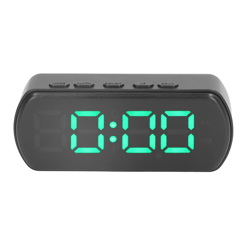 Digital Alarm Clocks Snooze Temperature 12 24Hr Small Electronic Desk Clock with LED Display for