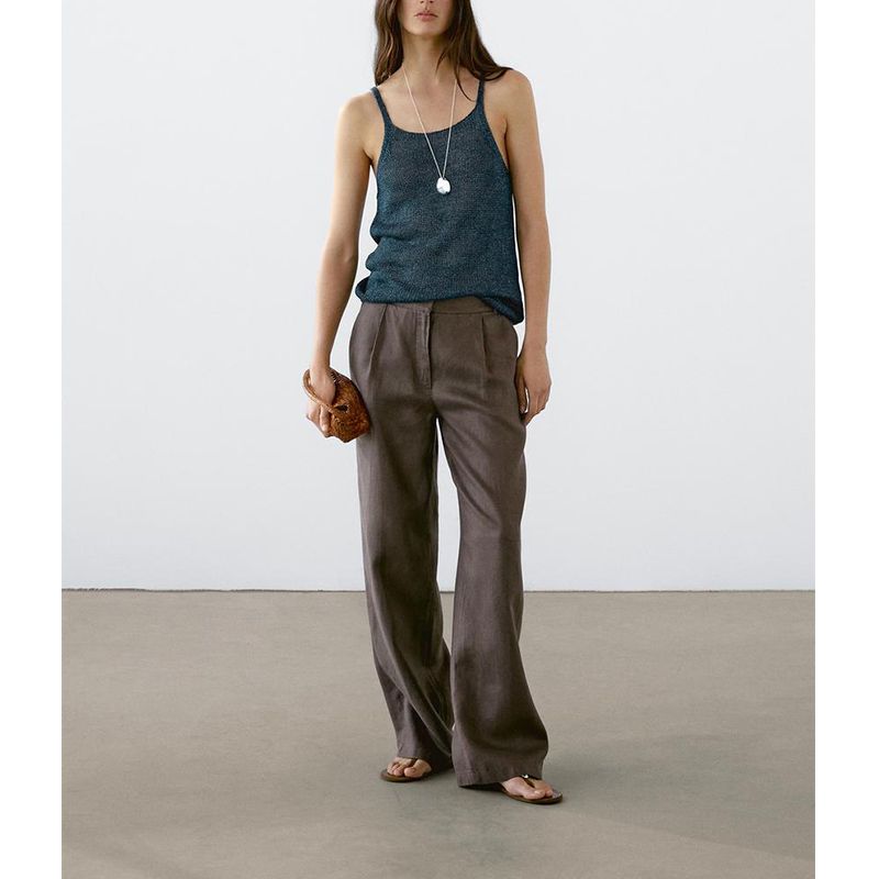 MD Spring/Summer New Arrival Women's Clothing Basic Style U-Collar Camisole Knitting Tank Top Sleeveless T-shirt Tops 5728701