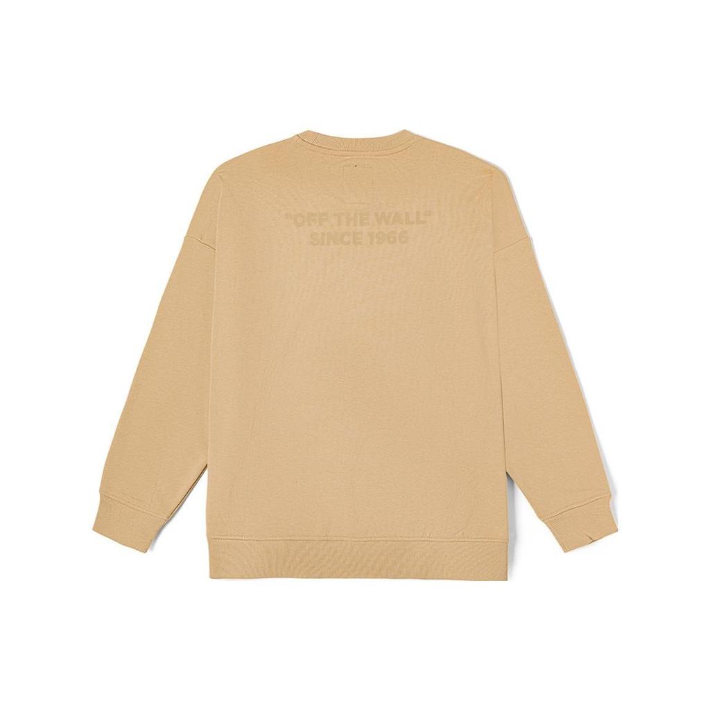 Vans Alphabet Logo Print Loose-Fit Crew Neck Sweatshirt Unisex Tops Terracotta VN000H0SYUU