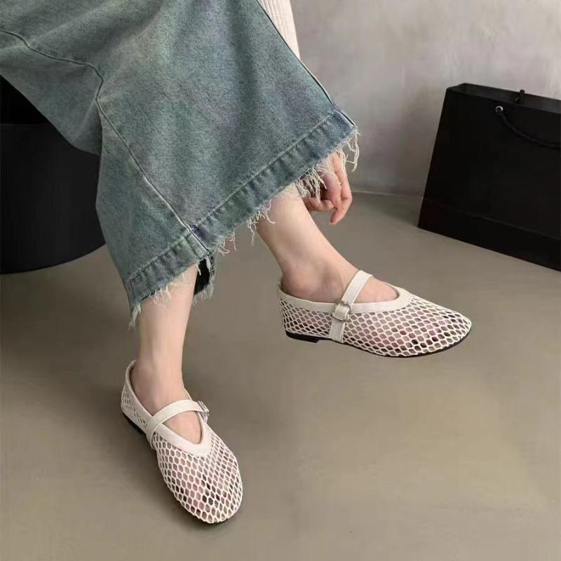 Fashion Women's Pointed Toe Flat Shoes Solid Color Knitted Slip On Shoes Casual Breathable Ballet Flats Women Flat Shoes Loafers Women