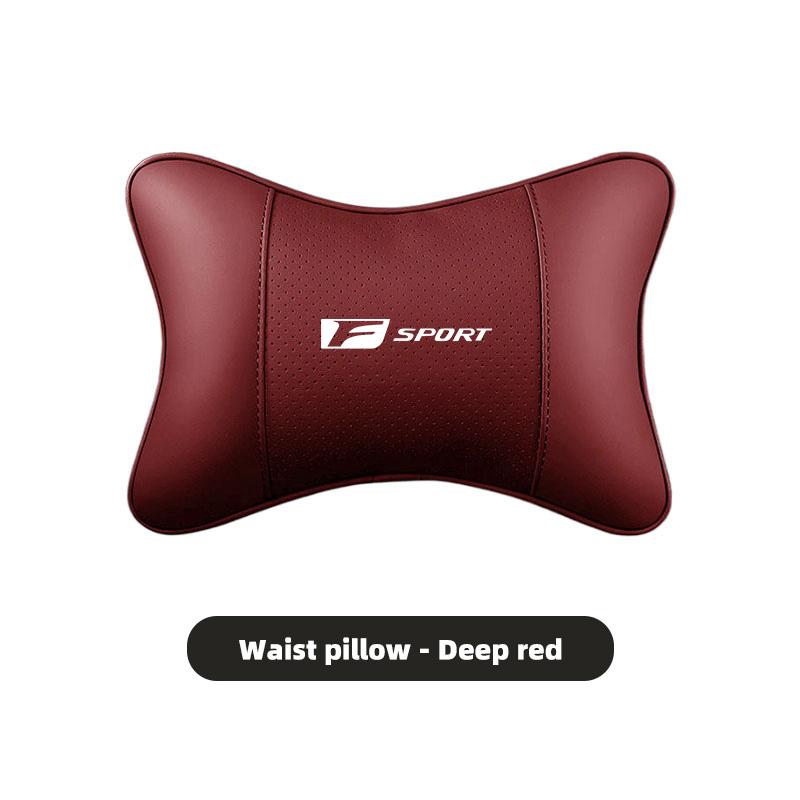 Car Leather Headrest Seat Waist Cushion Lumbar Pillow For Lexus F-SPORT ES RX NX LS UX LM LX GX LC RZ IS CT GS RC HS SC TX LBX