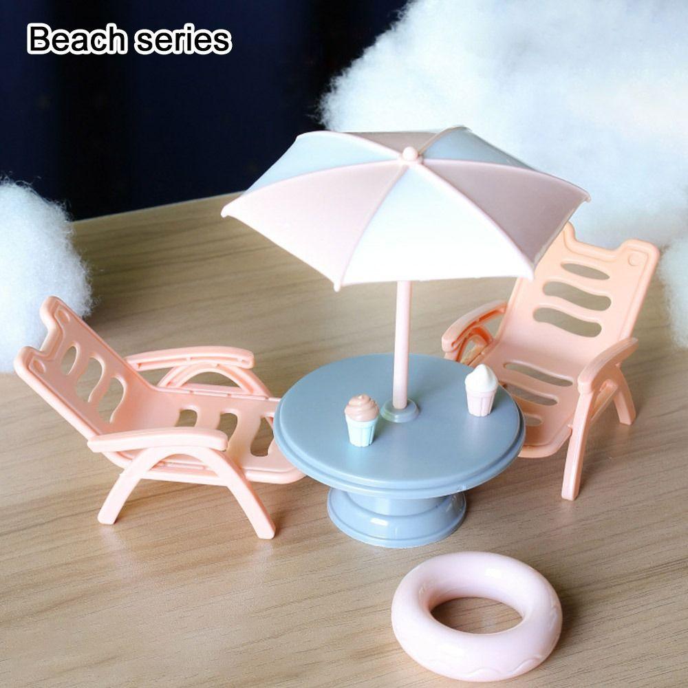 1/12 Wooden Decorative Plate Mini Chairs Model Toys New Doll House Decoration Dollhouse Decoration