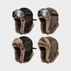 WTEMPO Men's Women's Winter Thickened Warm Bomber Hats Cold-proof Ear Protective Windproof Plush Pilot Hats