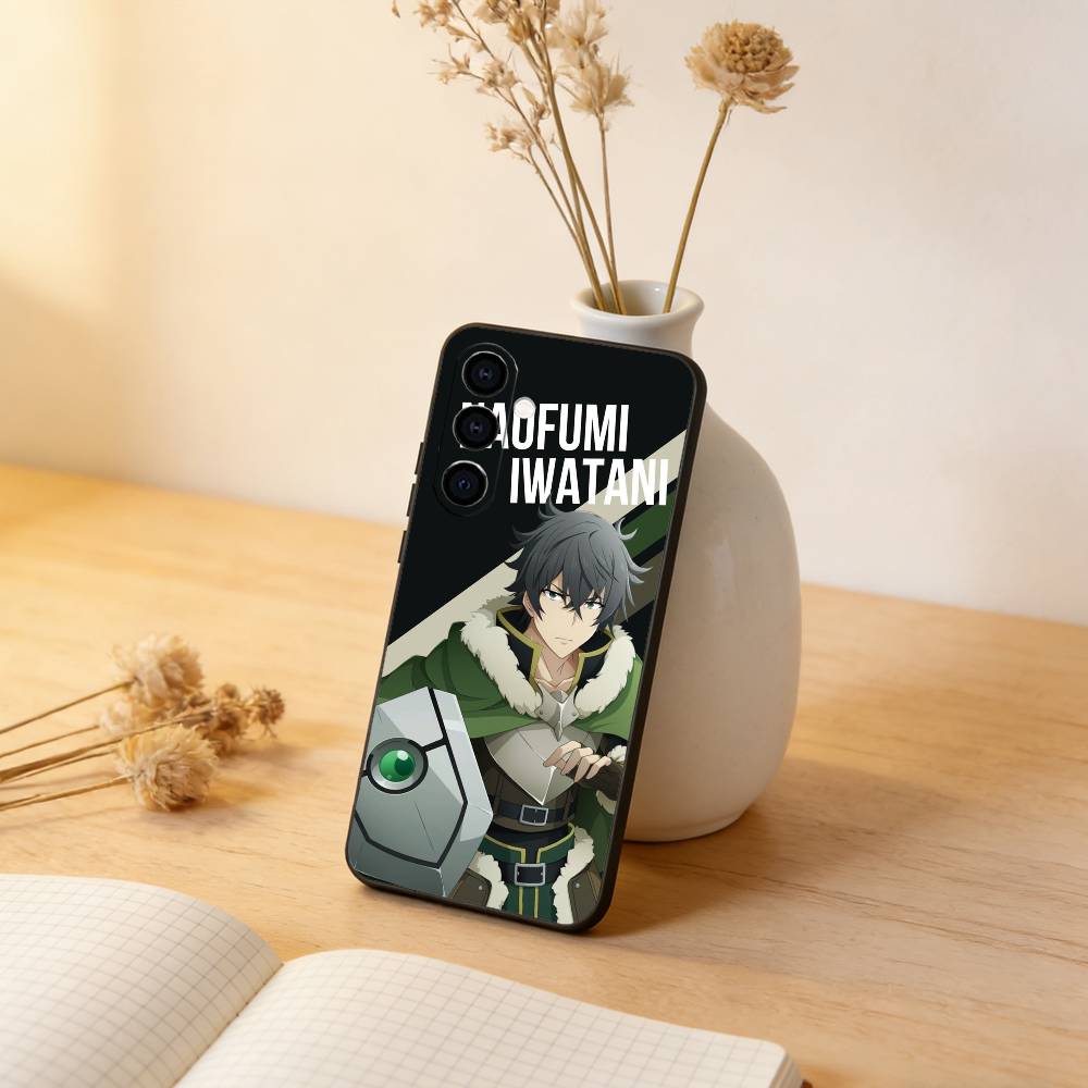 

The Rising of the Shield Hero Naofumi Iwatani Phone Case Black Silicone Soft For Samsung Galaxy A73,A72,A71,A70,A53,A52,A51 Samsung a50 30s 50s