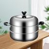 Sule 304 Stainless Steel 34cm Double-Layer Steamer Pot