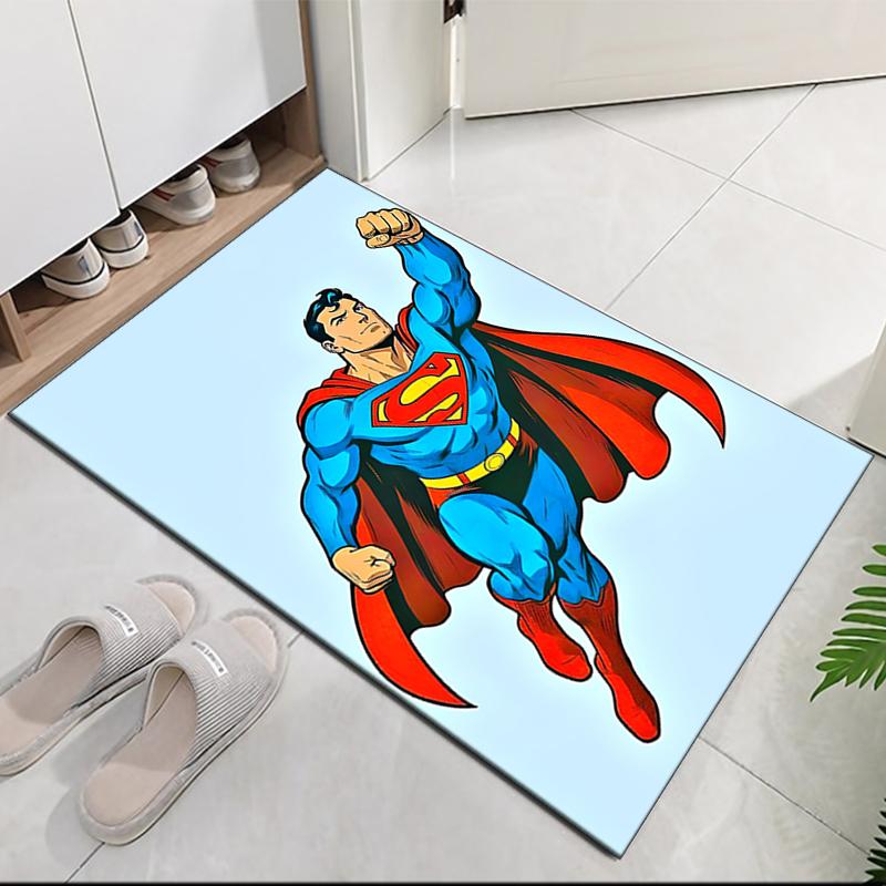 SUPERMAN Printed Carpetrugfor Office Chair Living Room Bedroom Kitchen Room Decor Gifts