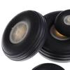 1pair Black 1" - 3"Inch Rubber PU Plane Toy Parts RC Airplane Replacement Tail Wheel Plastic Hub