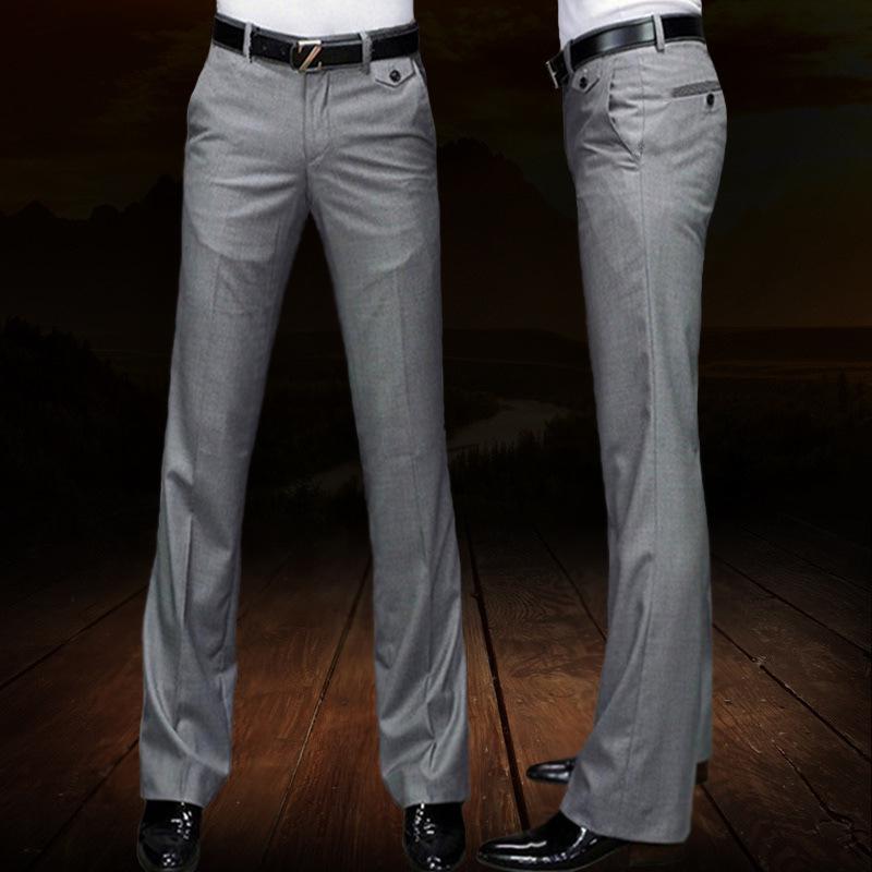 Original Design Korean Casual Flare Pants, Wrinkle-Free, Wide-Leg Suit Style for Young Men