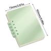 A7 80 Sheets Portable Pocket Notebook Simple Loose-leaf Square Notepad Horizontal Line Inner Page Memo Pad Diary Book