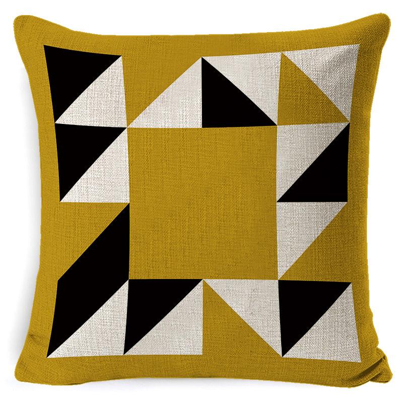 Nordic Plaid Cushion Cover Super Soft Peach Skin Home Sofa Cushion Pillow New Pillow Cover