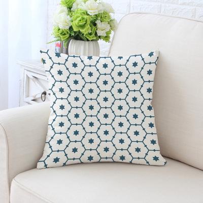 Simple Green Series Patterns Throw Pillow Cover With Short Plush Print Living Room Sofa Decoration Cushion Cover Pillow Covers