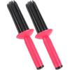 Hair Curler, 2pcs 17 Comb Teeth Curling Wand, Hair Fluffy Hot Tools Curling Iron, Airy Curling Comb Styling Volumizer for Home Salon Travel