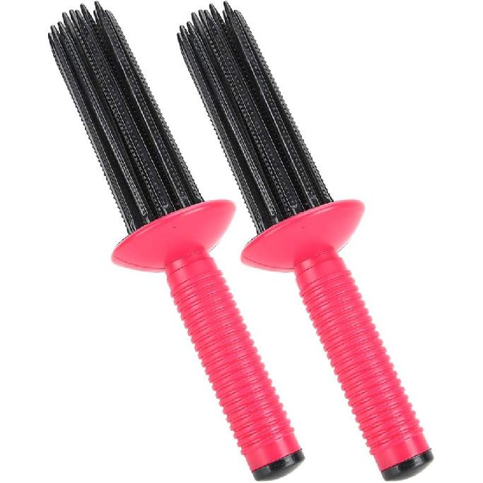 Hair Curler, 2pcs 17 Comb Teeth Curling Wand, Hair Fluffy Hot Tools Curling Iron, Airy Curling Comb Styling Volumizer for Home Salon Travel