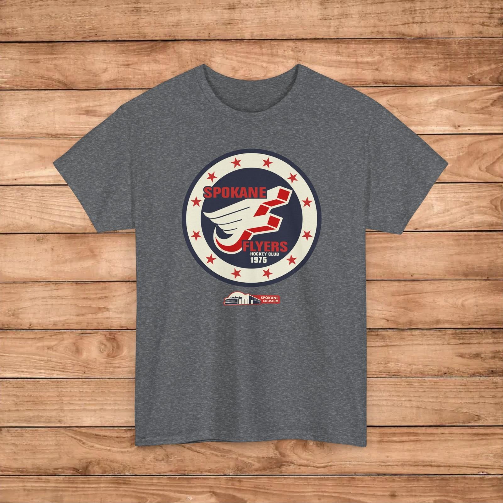 Spokane Flyers 1975 Vintage Hockey T-Shirt - Chiefs Spokane Coliseum XXXXL
