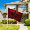 1 Satanic Red Flag with Baphomet and Pentagram - Durable Outdoor Banner for Lawn, Porch, or House Decoration, Making Shopping a Pleasure