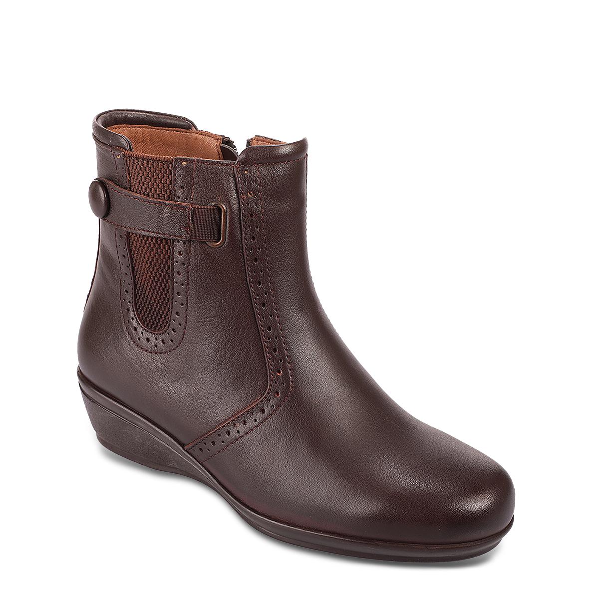 

18057-H Женские непромокаемые ортопедические кожаные сапоги ручной работы