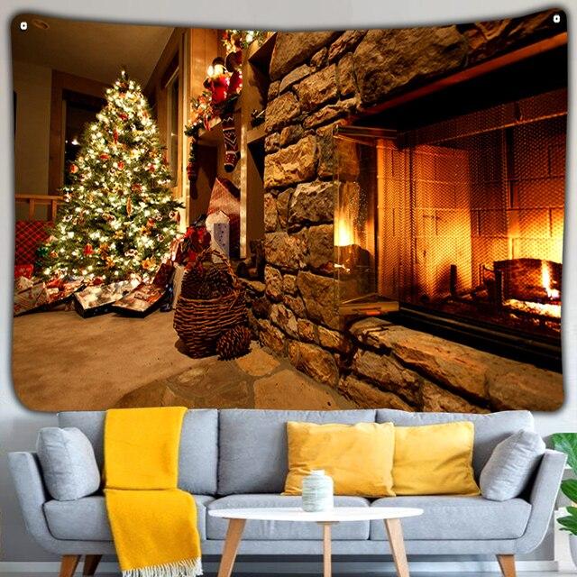 

Рождественская елка Снеговик Гобелен Украшение Покрывало Бохо Домашняя Кровать Психоделический Подарок Санта-Клауса Хиппи Большая Настенная Ткань Ткань 150x100cm