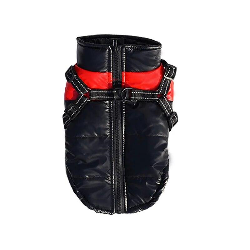 Pet Dog Jacket with Harness Waterproof Cotton Dog Coat for Small Medium Dogs Warm Thicken Windproof Dog Clothes French Bulldog Chihuahua Costume