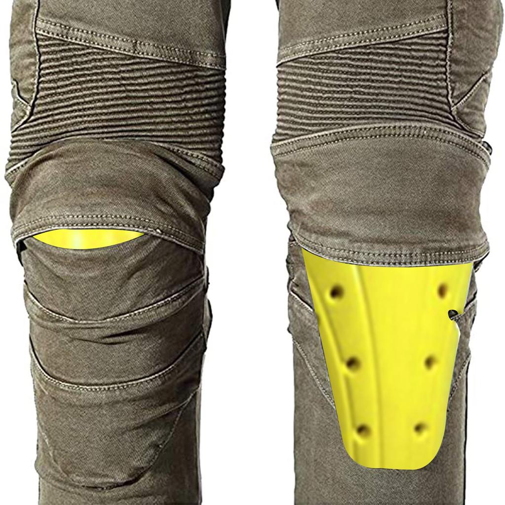 Herren-Jeanshose für Motorräder mit Armor, einschließlich Knie- und Hüftschutz