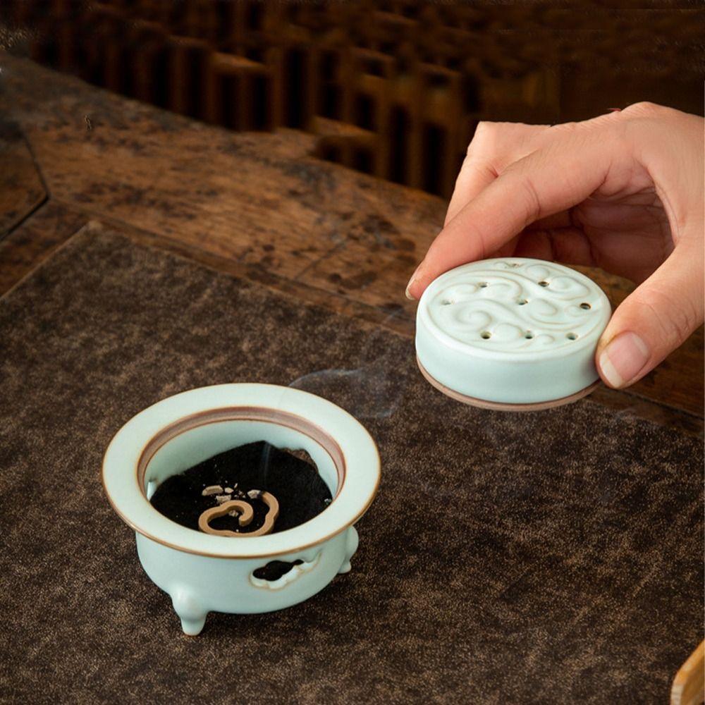 Retro Sandalwood Agarwood Stove Ceramics Aromatherapy Holder Room Decor Incense Burner  Bedroom