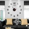 Luminous Wall Clock Modern Design Easy To Install Battery Powered Silent Decorative 3D DIY Wall Clock for Living Room