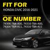 For Honda Civic 2016- Front Left Right Outer Roof Molding Trim 74306-TBA-A00